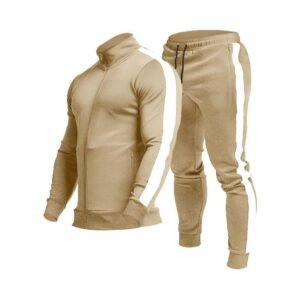 Got it — use: **Alt text:** `Men’s skin brown tracksuit`