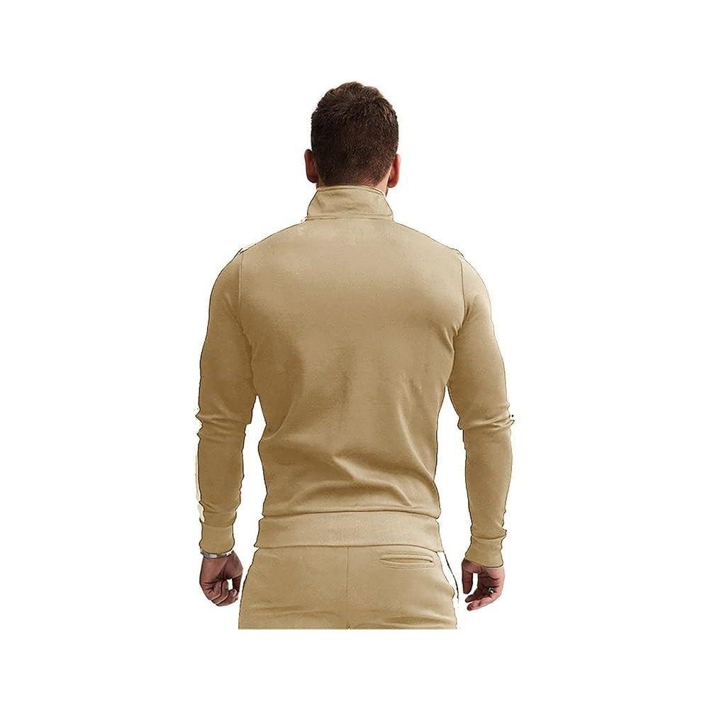 Men's Premium Skin Brown Tracksuit Set - Image 3