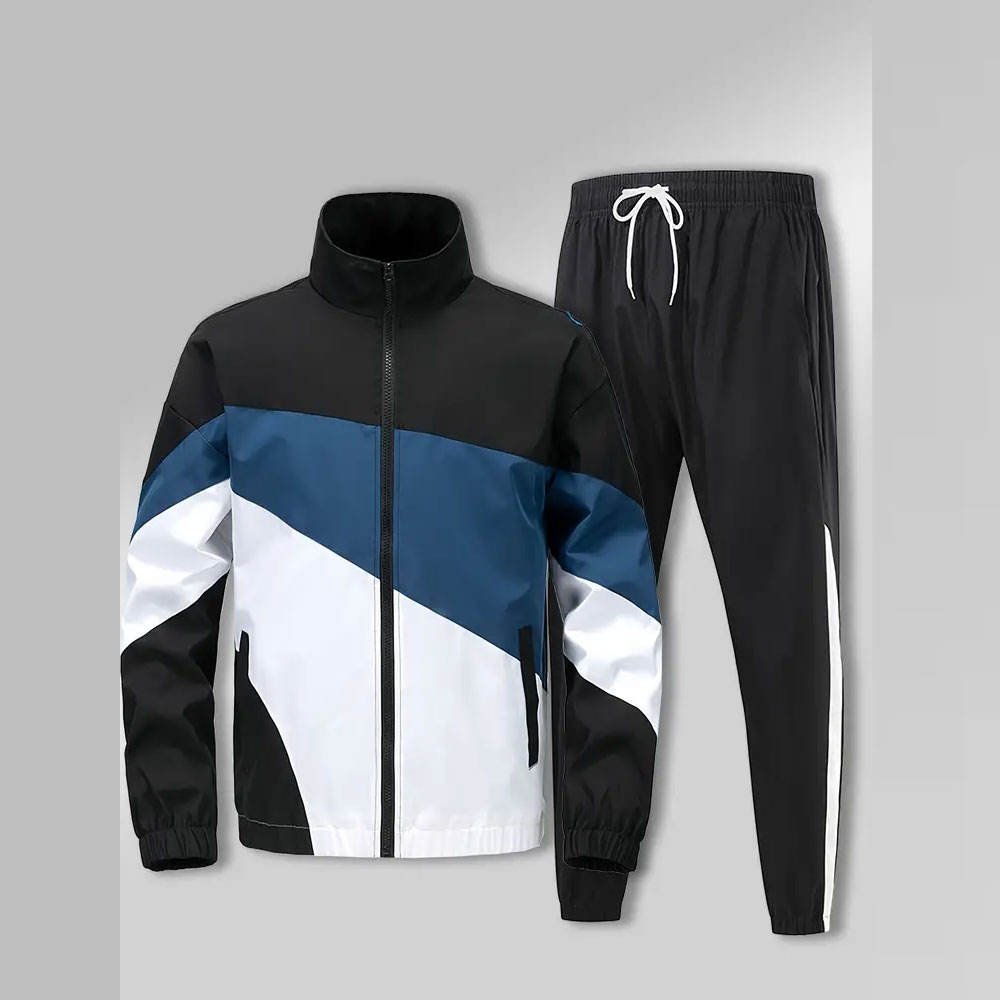 Men’s blue and white tracksuit set