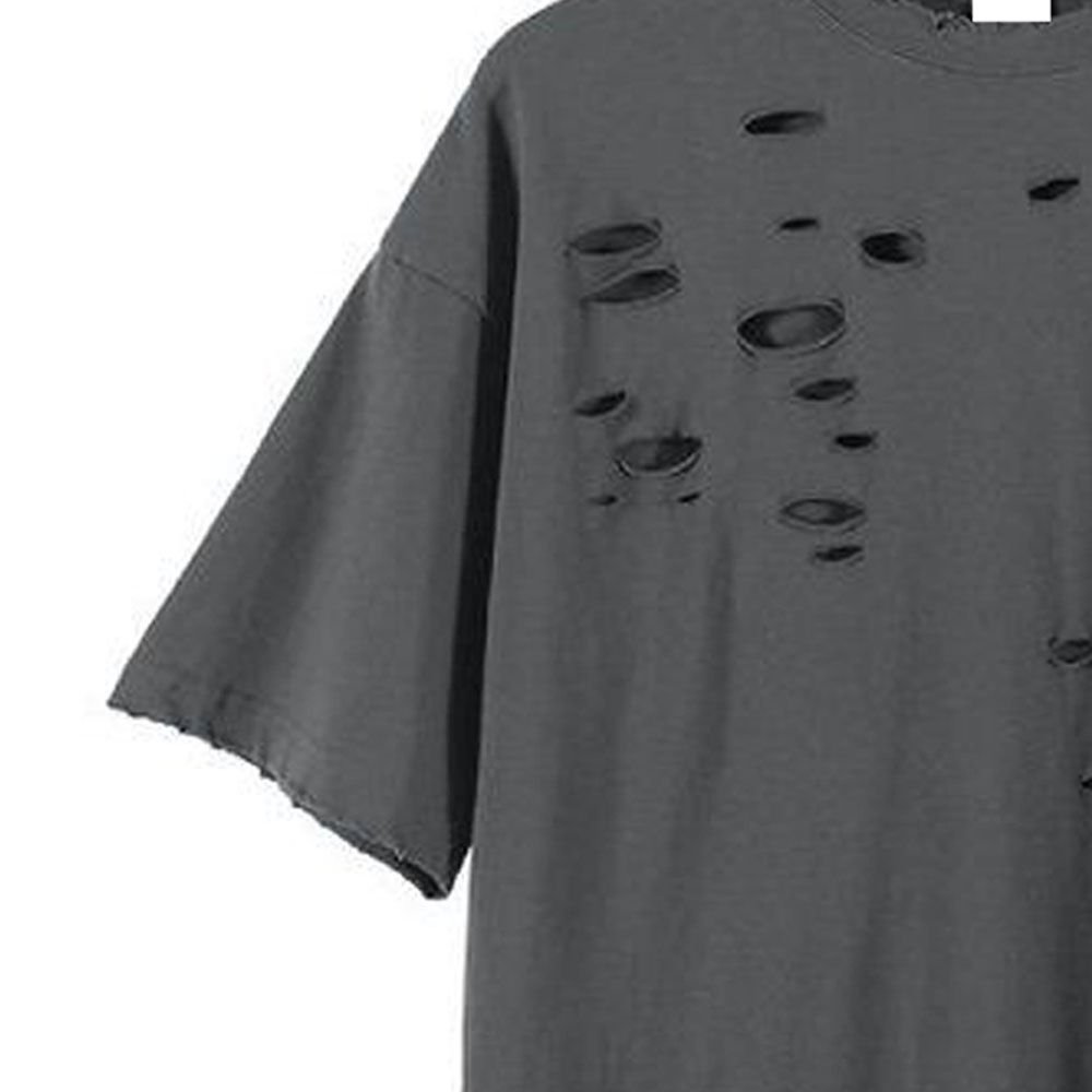 Greyish Black Men's Fashion Cut T-Shirt - Image 4