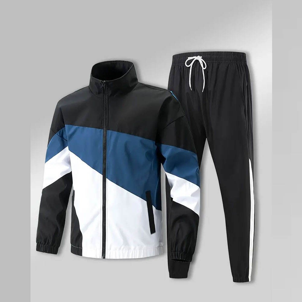 Men's Premium Blue & White Tracksuit Set - Image 5