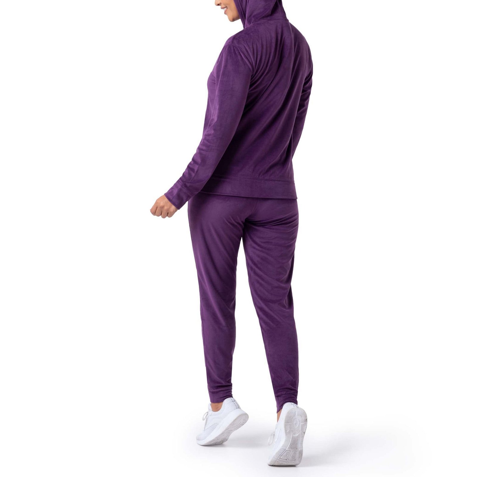 Women’s Purple Zip-Up Tracksuit - Image 2
