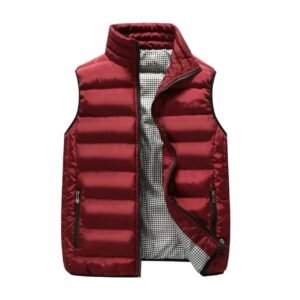 Sleeveless bubble jacket for men and women