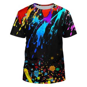 Colour splash sublimation sports T-shirt
