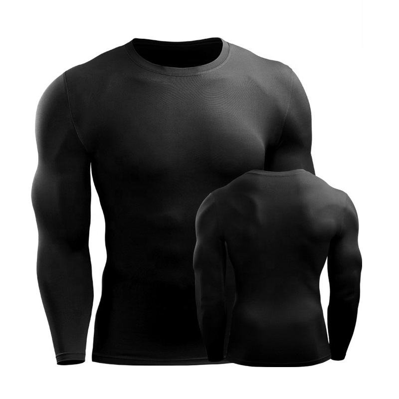 Men's long sleeve compression shirt for basketball, running, gym and sports training