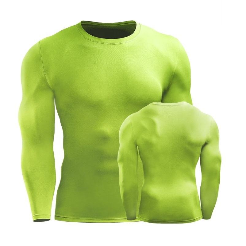 Men's long sleeve compression shirt for basketball, running, gym and sports training