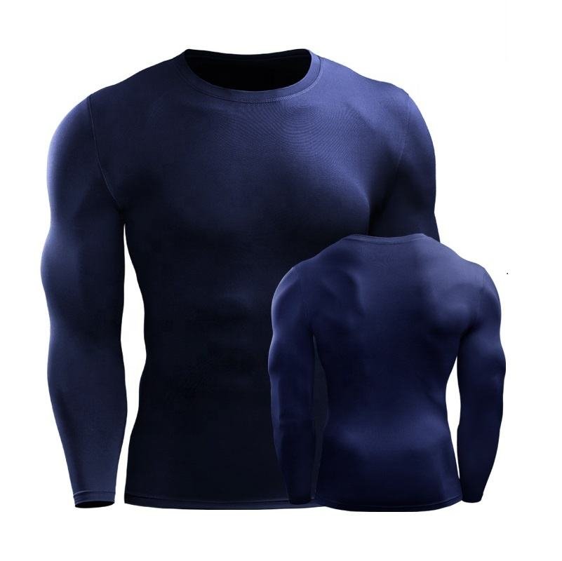 Men's long sleeve compression shirt for basketball, running, gym and sports training