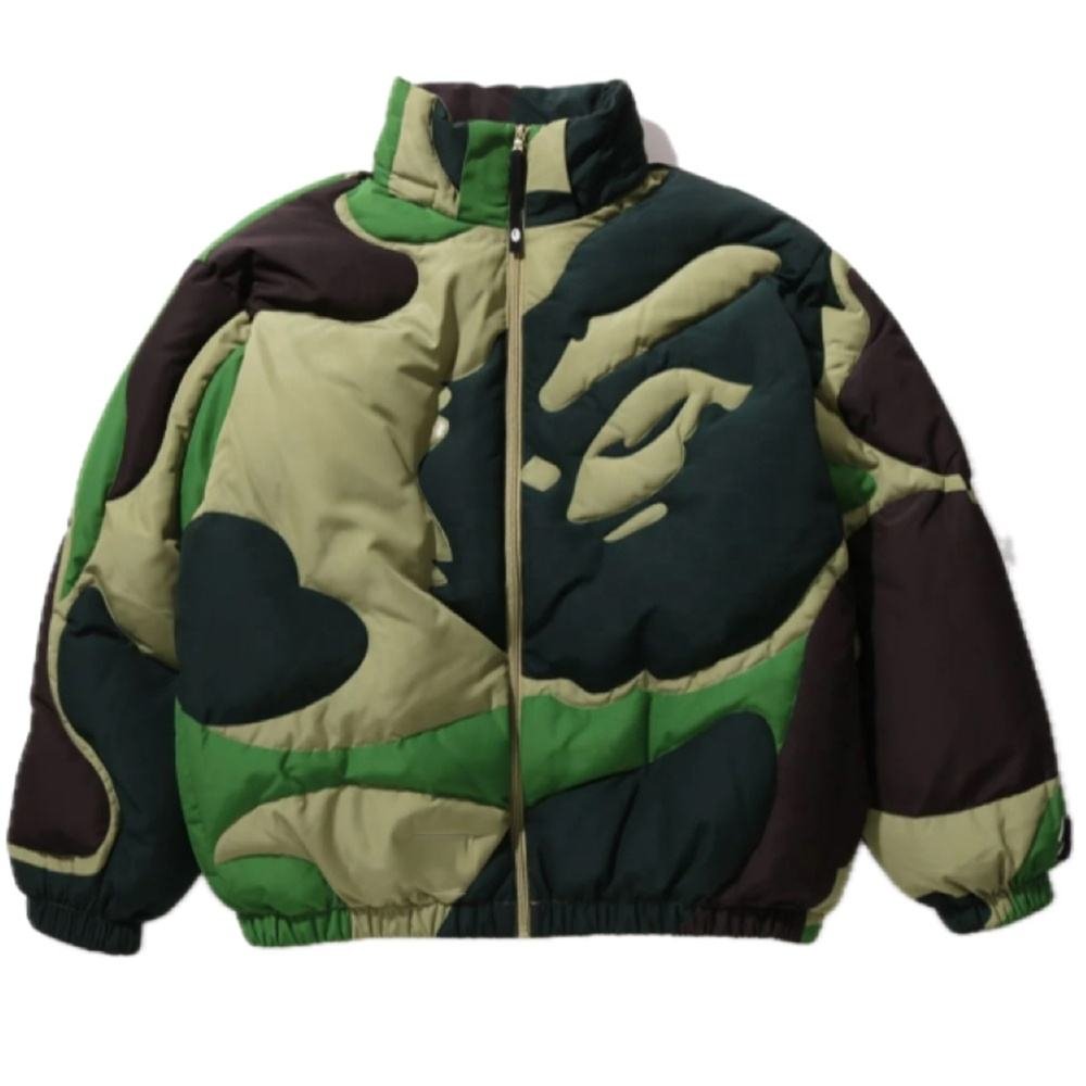 Custom unisex bubble puffer jacket with cotton filling for winter wear