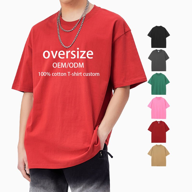 Men's custom 100% cotton T-shirt with classic O-neck and short sleeves