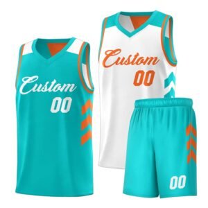Custom sleeveless basketball uniform with matching shorts