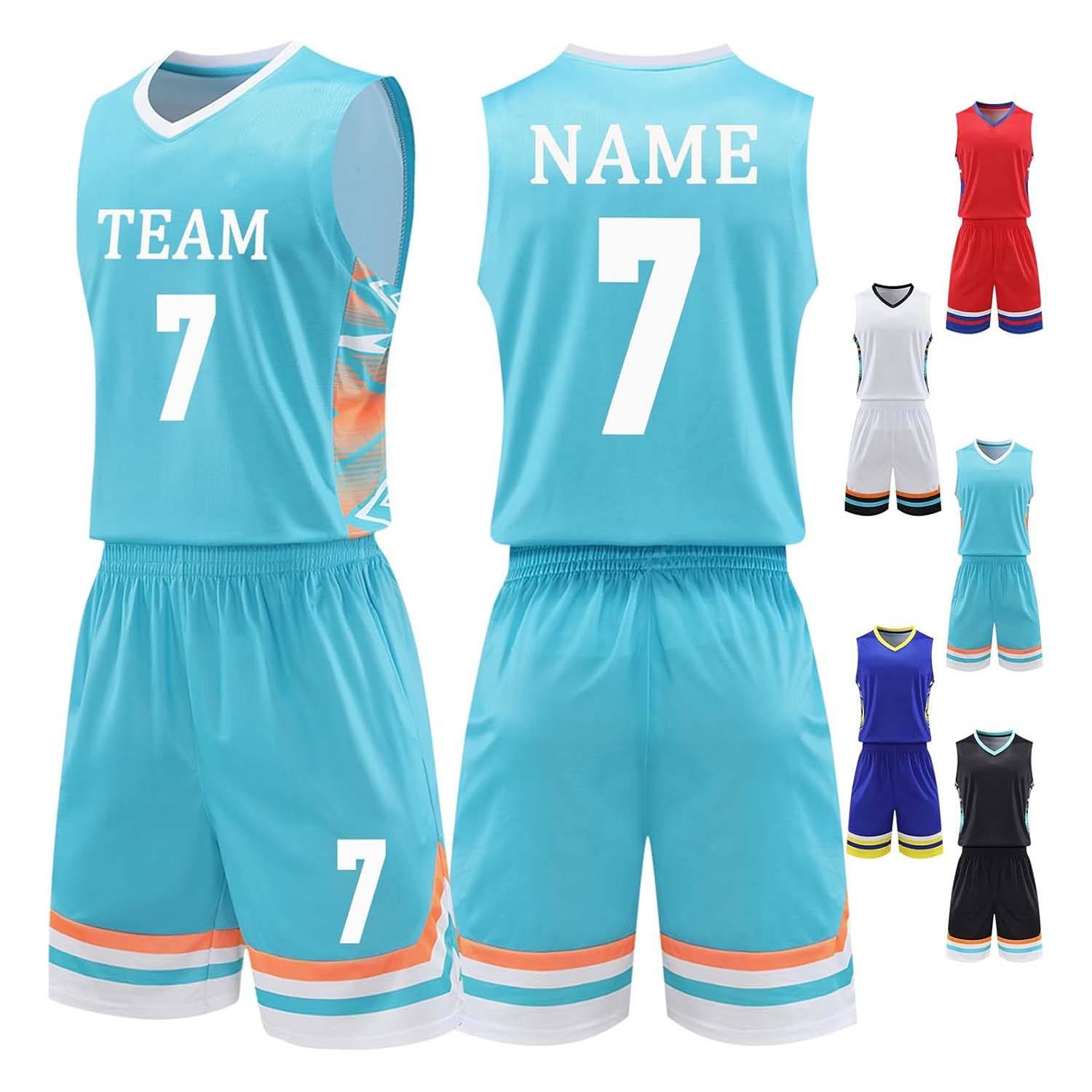 Custom sleeveless basketball uniform with matching shorts