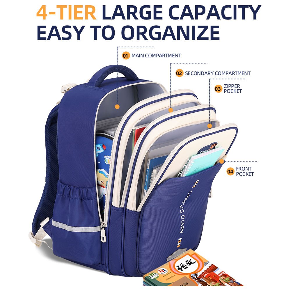 Custom waterproof kids school backpack for boys and girls