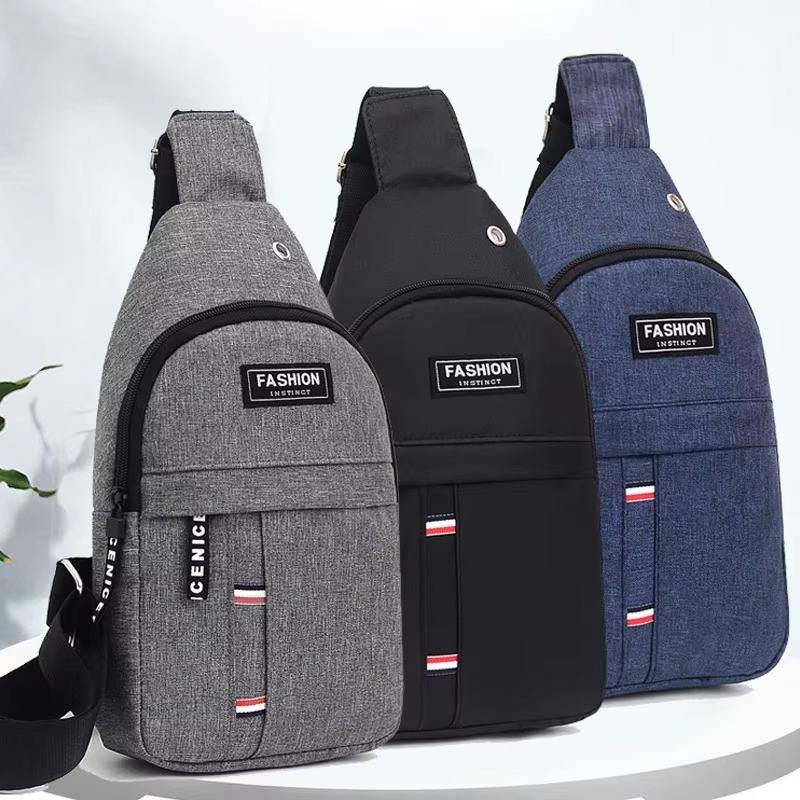 Waterproof men's crossbody bag with adjustable shoulder strap
