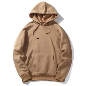Blank unisex pullover hoodie with hood and kangaroo pocket