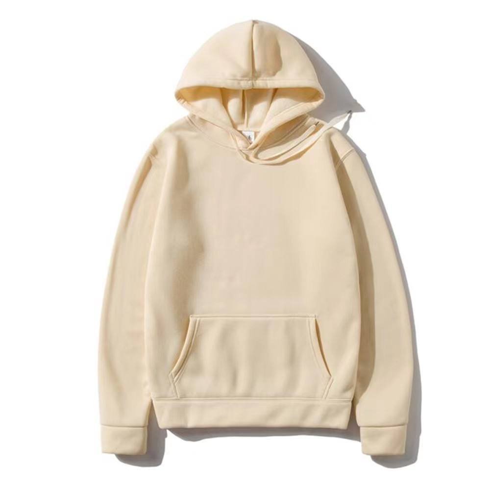 Blank unisex pullover hoodie with hood and kangaroo pocket