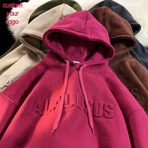 350 GSM heavyweight oversized hoodie made from French Terry fabric