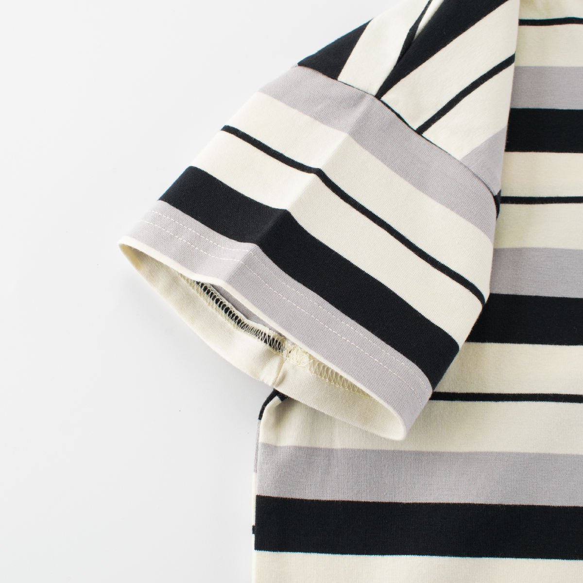 Boys striped summer short sleeve round neck T-shirt