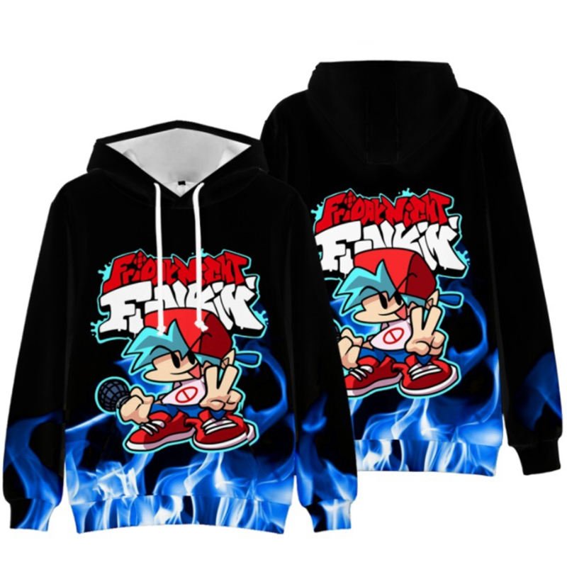 Custom sublimation anime hoodie with full-body polyester print