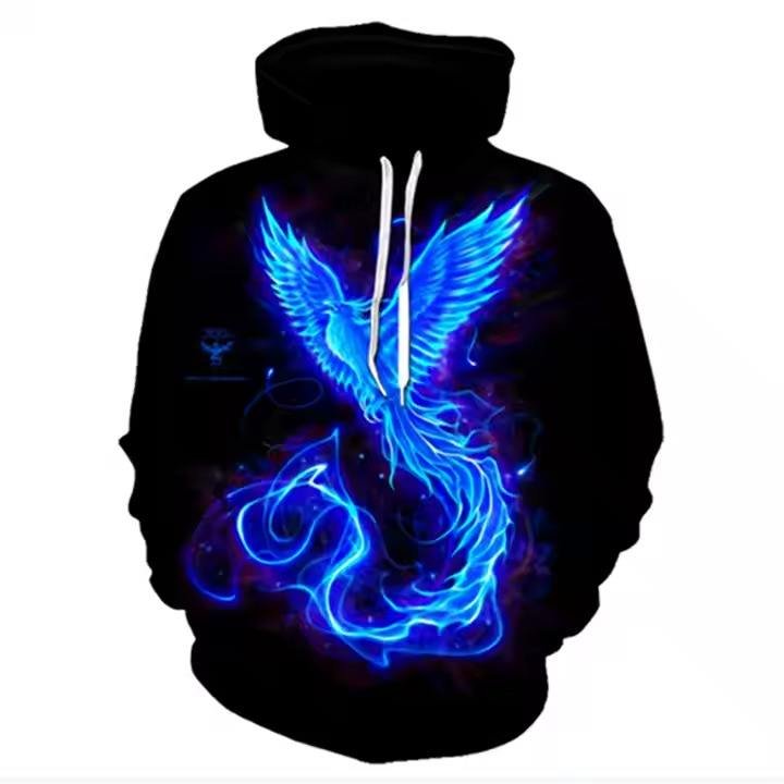 Custom sublimation anime hoodie with oversized streetwear fit