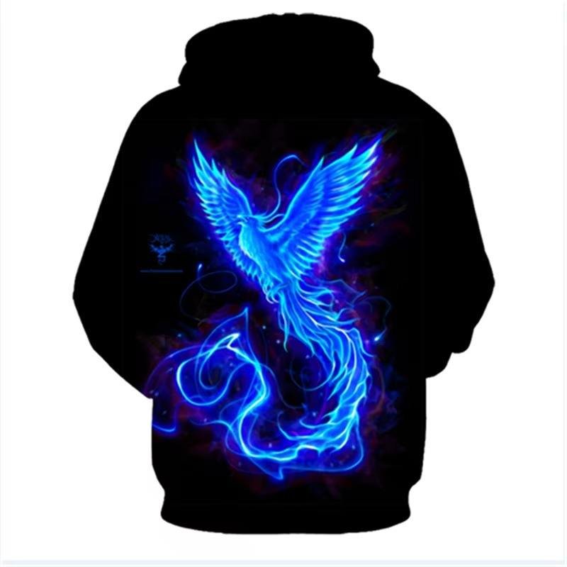 Custom sublimation anime hoodie with oversized streetwear fit