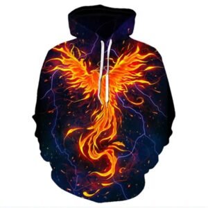 Custom sublimation anime hoodie with oversized streetwear fit