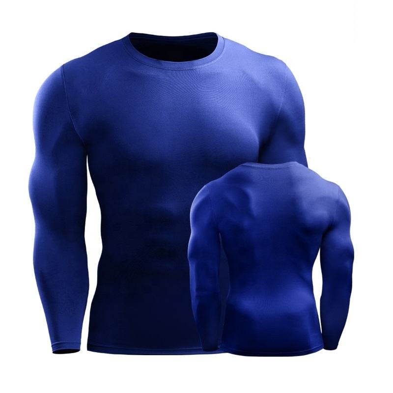 Men's long sleeve compression shirt for basketball, running, gym and sports training