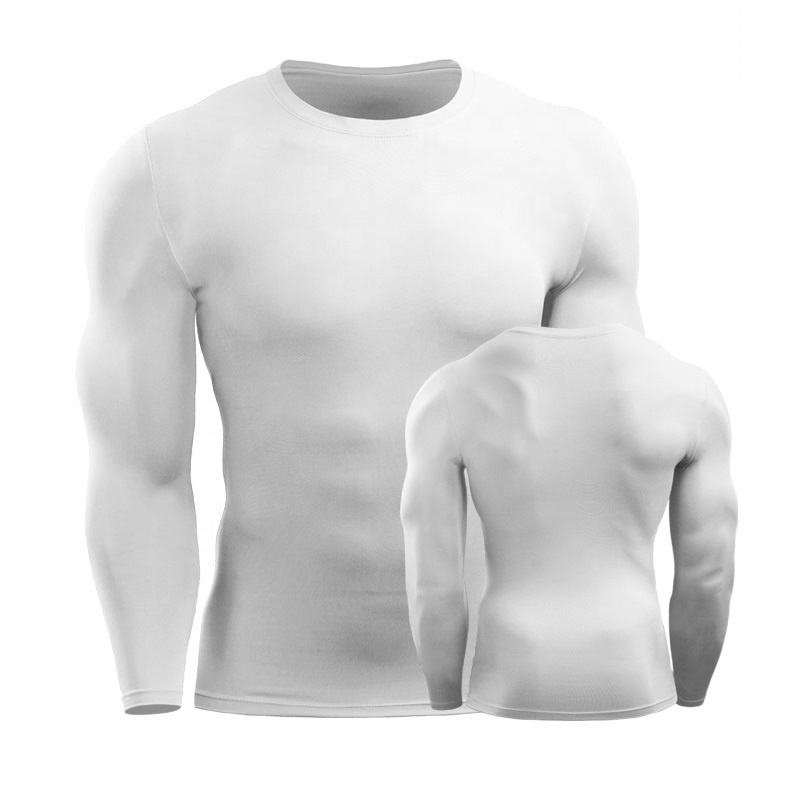 Men's long sleeve compression shirt for basketball, running, gym and sports training