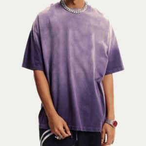 Men's oversized acid wash T-shirt made from heavyweight 300gsm cotton